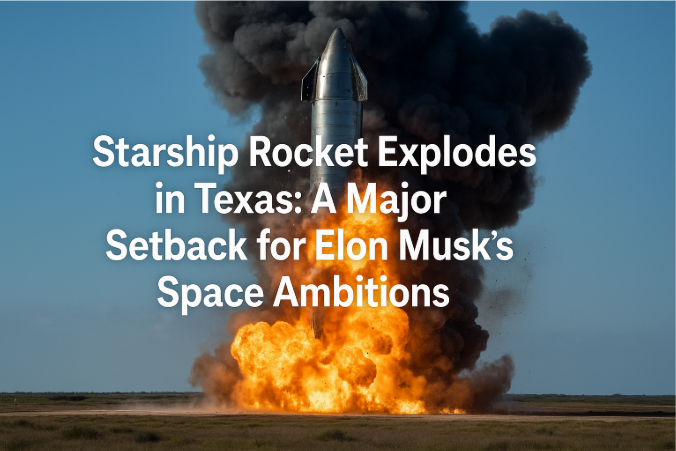 El cohete Starship explota en Texas: Un gran revés para las ambiciones espaciales de Elon Musk